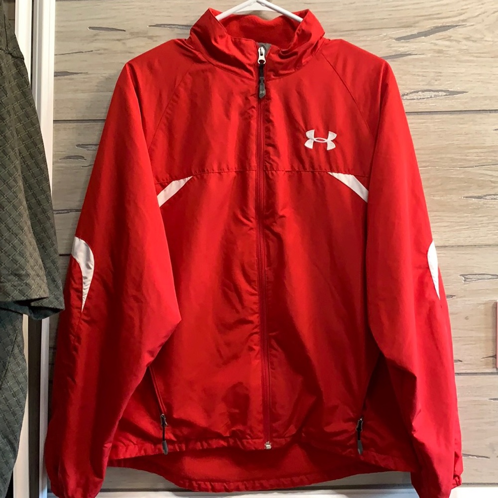 Under Armour Mens Size M Red jacket